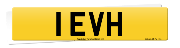 Registration number 1 EVH